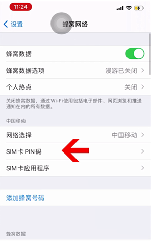 周至苹果14维修网分享如何给iPhone14的SIM卡设置密码 